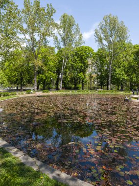 Bulgaristan 'ın Sofya kentindeki Borisova gradina (Boris Garden)' ın İnanılmaz Baharı