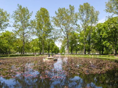 Bulgaristan 'ın Sofya kentindeki Borisova gradina (Boris Garden)' ın İnanılmaz Baharı