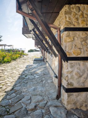 Bulgaristan 'ın Burgaz Bölgesi' nin Nessebar kentinin Büyüleyici Panoraması