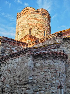 Bulgaristan 'ın Burgaz Bölgesi' nin Nessebar kentinin Büyüleyici Panoraması