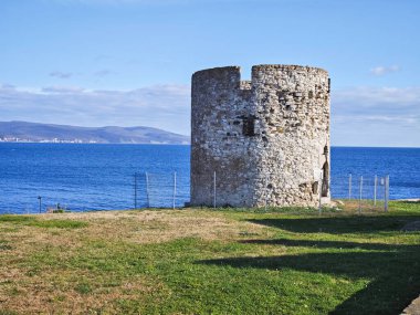 Bulgaristan 'ın Burgaz Bölgesi' nin Nessebar kentinin Büyüleyici Panoraması