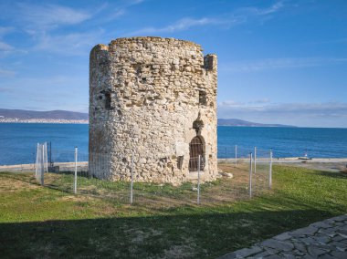 Bulgaristan 'ın Burgaz Bölgesi' nin Nessebar kentinin Büyüleyici Panoraması