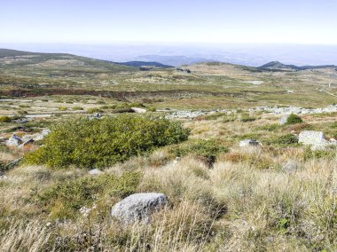 Bulgaristan 'ın Cherni Vrah zirvesi yakınlarındaki Vitosha Dağı' nın şaşırtıcı sonbahar manzarası