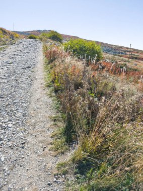 Bulgaristan 'ın Cherni Vrah zirvesi yakınlarındaki Vitosha Dağı' nın şaşırtıcı sonbahar manzarası