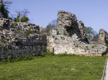 Ruins of Roman fortifications in ancient city of Diocletianopolis, town of Hisarya, Plovdiv Region, Bulgaria