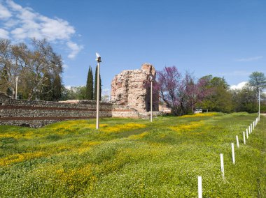 Ruins of Roman fortifications in ancient city of Diocletianopolis, town of Hisarya, Plovdiv Region, Bulgaria