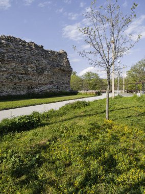 Ruins of Roman fortifications in ancient city of Diocletianopolis, town of Hisarya, Plovdiv Region, Bulgaria