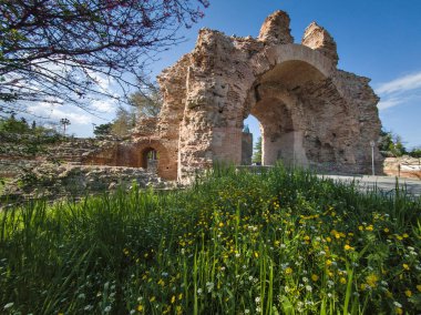 Ruins of Roman fortifications in ancient city of Diocletianopolis, town of Hisarya, Plovdiv Region, Bulgaria