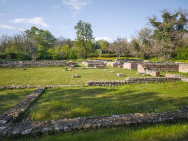 Ruins of Roman fortifications in ancient city of Diocletianopolis, town of Hisarya, Plovdiv Region, Bulgaria