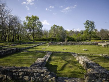 Ruins of Roman fortifications in ancient city of Diocletianopolis, town of Hisarya, Plovdiv Region, Bulgaria
