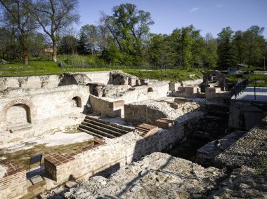 Ruins of Roman fortifications in ancient city of Diocletianopolis, town of Hisarya, Plovdiv Region, Bulgaria