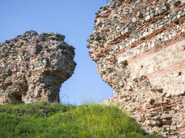 Ruins of Roman fortifications in ancient city of Diocletianopolis, town of Hisarya, Plovdiv Region, Bulgaria