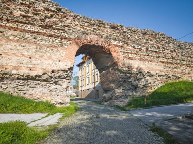 Ruins of Roman fortifications in ancient city of Diocletianopolis, town of Hisarya, Plovdiv Region, Bulgaria
