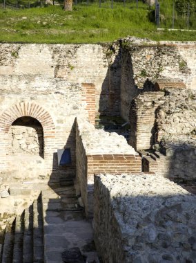 Ruins of Roman fortifications in ancient city of Diocletianopolis, town of Hisarya, Plovdiv Region, Bulgaria