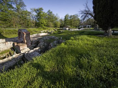 Ruins of Roman fortifications in ancient city of Diocletianopolis, town of Hisarya, Plovdiv Region, Bulgaria