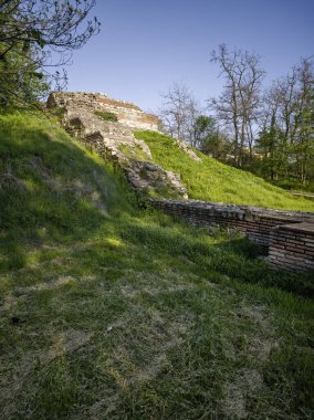 Ruins of Roman fortifications in ancient city of Diocletianopolis, town of Hisarya, Plovdiv Region, Bulgaria