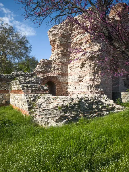 Ruins of Roman fortifications in ancient city of Diocletianopolis, town of Hisarya, Plovdiv Region, Bulgaria