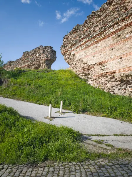 Ruins of Roman fortifications in ancient city of Diocletianopolis, town of Hisarya, Plovdiv Region, Bulgaria