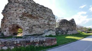 Bulgaristan 'ın Filibe Bölgesi Hisarya kasabası Diocletianopolis antik kentinde Roma tahkimatları harabeleri