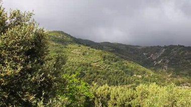 Lefkada Dağı, İyon Adaları, Yunanistan 'ın Muhteşem Bahar Manzarası