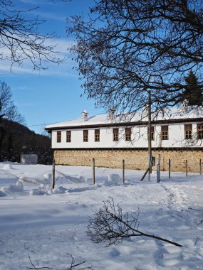 19. yüzyıl Sokolski Manastırı Kış Manastırı Kutsal Ana Varsayımı, Gabrovo Bölgesi, Bulgaristan