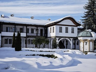 19. yüzyıl Sokolski Manastırı Kış Manastırı Kutsal Ana Varsayımı, Gabrovo Bölgesi, Bulgaristan