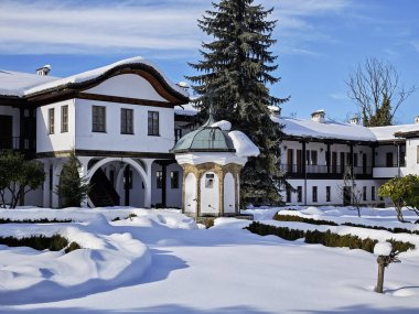 19. yüzyıl Sokolski Manastırı Kış Manastırı Kutsal Ana Varsayımı, Gabrovo Bölgesi, Bulgaristan