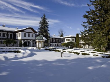 19. yüzyıl Sokolski Manastırı Kış Manastırı Kutsal Ana Varsayımı, Gabrovo Bölgesi, Bulgaristan