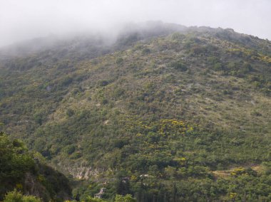 Lefkada Dağı, İyon Adaları, Yunanistan 'ın Muhteşem Bahar Manzarası