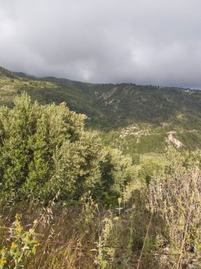 Lefkada Dağı, İyon Adaları, Yunanistan 'ın Muhteşem Bahar Manzarası