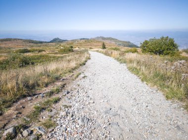 Bulgaristan 'ın Cherni Vrah zirvesi yakınlarındaki Vitosha Dağı' nın şaşırtıcı sonbahar manzarası