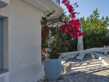 Eski Skiathos, Sporades, Thessaly, Yunanistan 'ın muhteşem manzarası