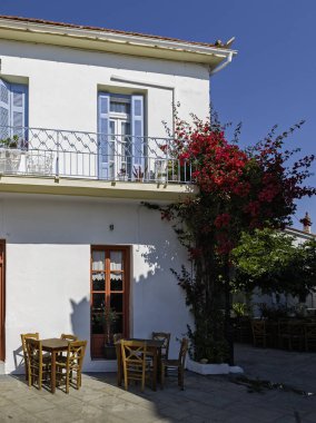 Eski Skiathos, Sporades, Thessaly, Yunanistan 'ın muhteşem manzarası