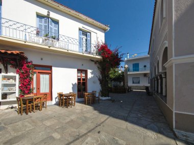 Eski Skiathos, Sporades, Thessaly, Yunanistan 'ın muhteşem manzarası