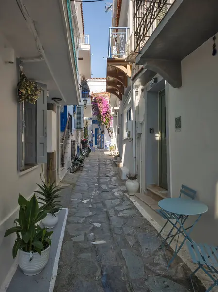 Eski Skiathos, Sporades, Thessaly, Yunanistan 'ın muhteşem manzarası