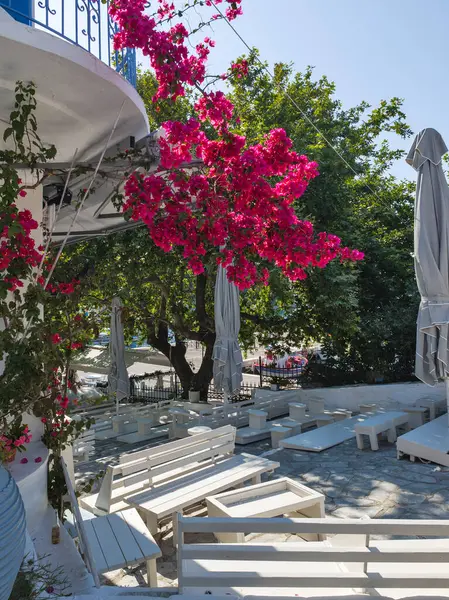 Eski Skiathos, Sporades, Thessaly, Yunanistan 'ın muhteşem manzarası