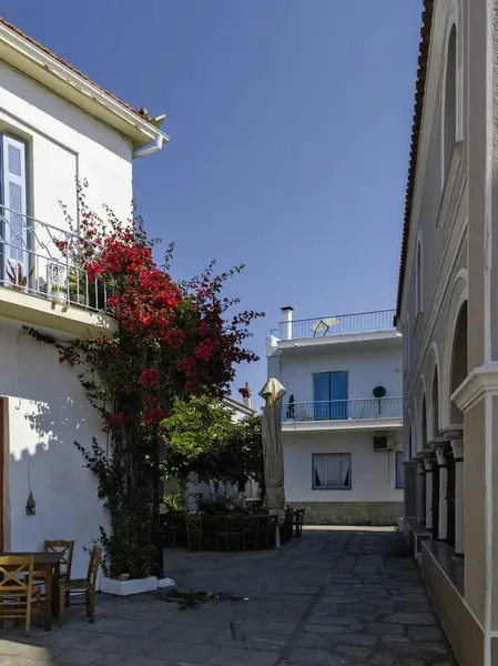 Eski Skiathos, Sporades, Thessaly, Yunanistan 'ın muhteşem manzarası