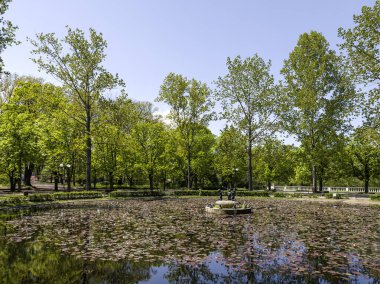 Bulgaristan 'ın Sofya kentindeki Borisova gradina (Boris Garden)' ın İnanılmaz Baharı
