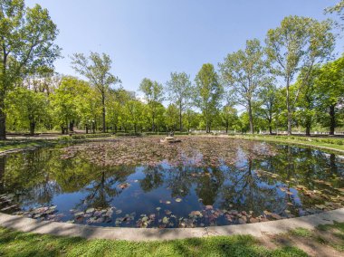Bulgaristan 'ın Sofya kentindeki Borisova gradina (Boris Garden)' ın İnanılmaz Baharı