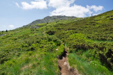 Bulgaristan 'ın Vitosha Dağı' nın Muhteşem Bahar Panoraması
