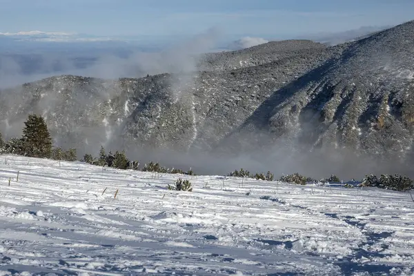 Bulgaristan 'ın Musala zirvesi yakınlarındaki Rila Dağı' nın İnanılmaz Kış Manzarası
