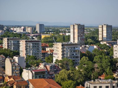 PLOVDIV, BULGARIA - 24 Haziran 2025: Bulgaristan 'ın Filibe kentinin Şaşırtıcı Panoraması
