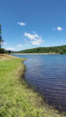 Sırbistan 'ın Vlasina Gölü' nün Muhteşem Yaz Panoraması