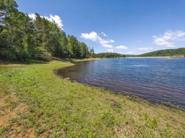 Sırbistan 'ın Vlasina Gölü' nün Muhteşem Yaz Panoraması