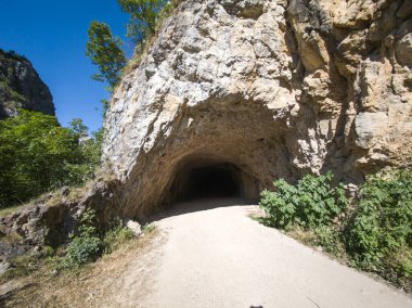 Bulgaristan 'ın Tran kenti yakınlarındaki Erma Nehri Boğazı' nın şaşırtıcı yaz manzarası