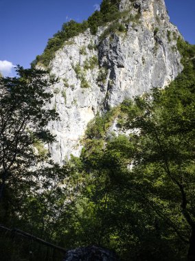 Bulgaristan 'ın Tran kenti yakınlarındaki Erma Nehri Boğazı' nın şaşırtıcı yaz manzarası