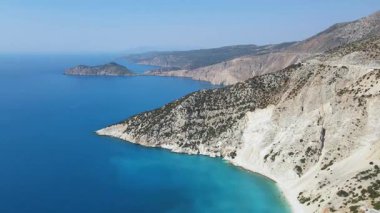 Myrtos Sahili, Cephalonia, İyon Adaları, Yunanistan