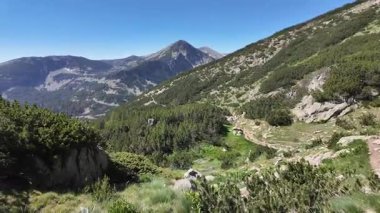 Bulgaristan 'ın Popovo Gölü yakınlarındaki Pirin Dağı' nın İnanılmaz Yaz Manzarası