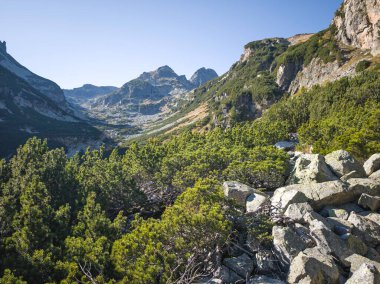 Amazing Autumn Landscape of Rila Mountain near Malyovitsa peak, Bulgaria
