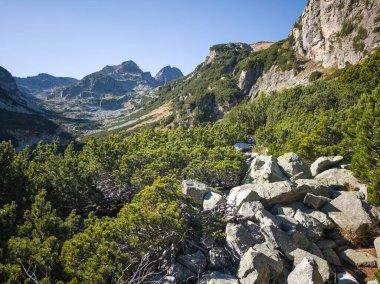 Amazing Autumn Landscape of Rila Mountain near Malyovitsa peak, Bulgaria